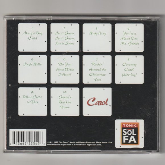 Carol by: Tonic Sol Fa Christmas CD (c) 1997 - Picture 2 of 3
